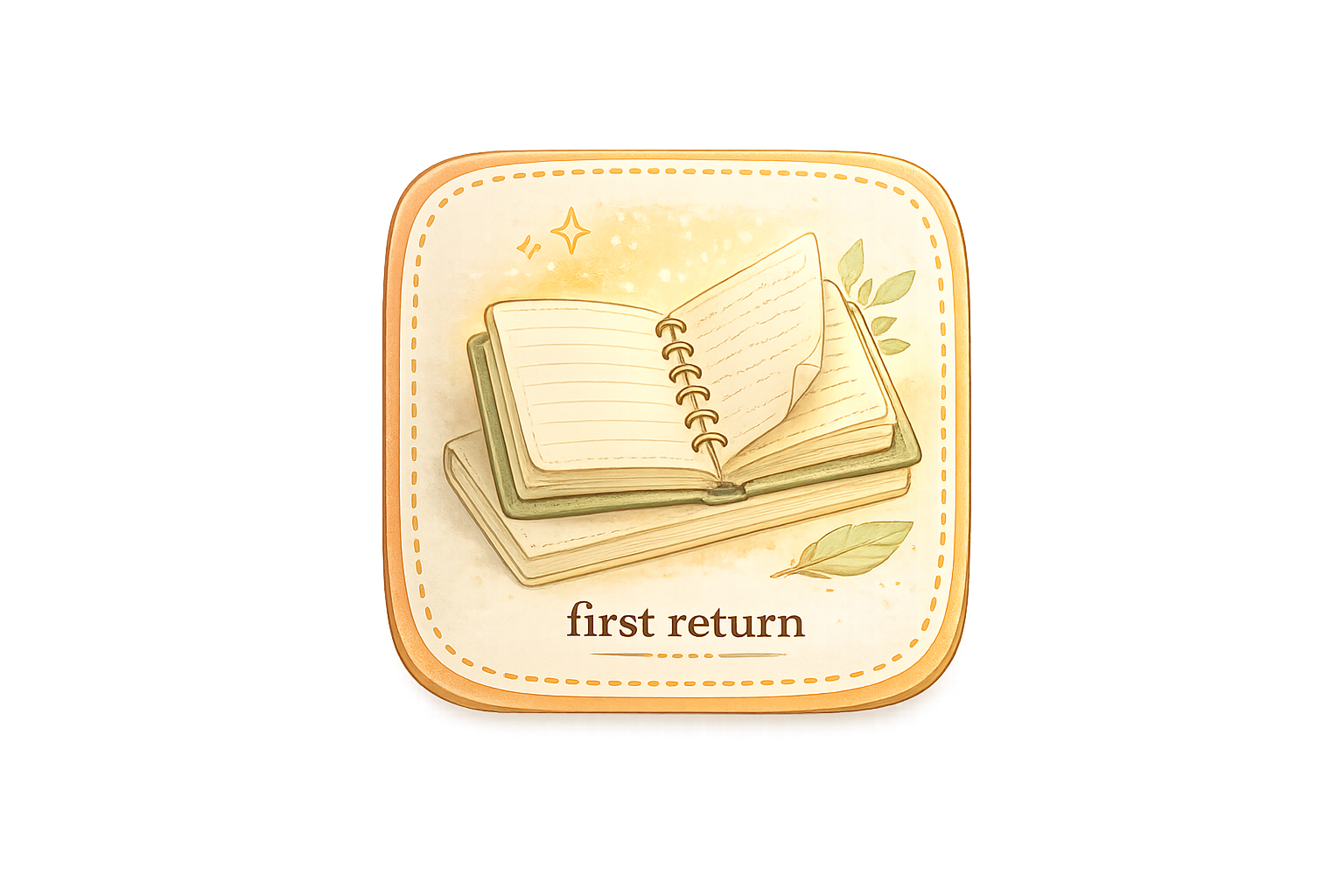 first return badge
